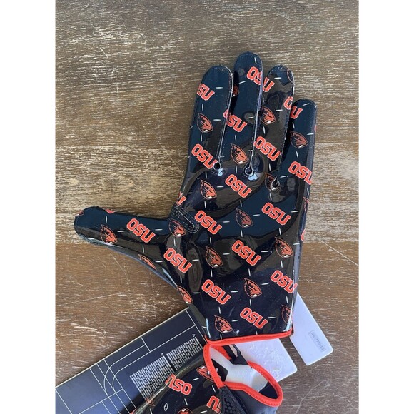 Nike Vapor Jet 7.0 PE Oregon State Beavers Black Football Gloves Size 2XL FN5298 - Picture 3 of 11